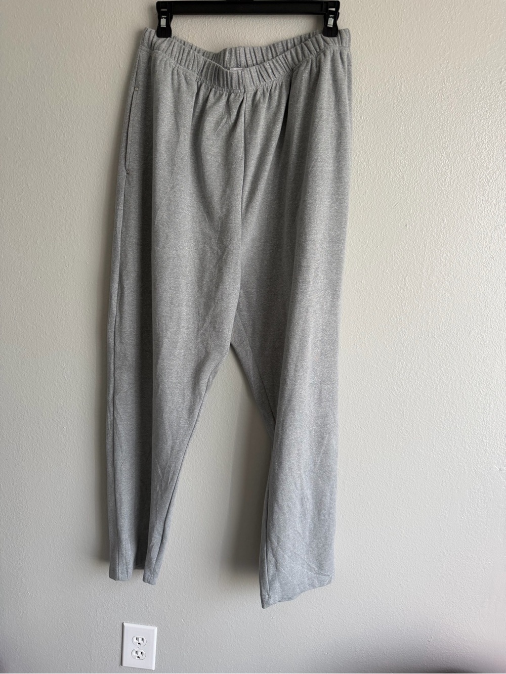 Light Gray Men's Elastic-Waist Sweatpants
